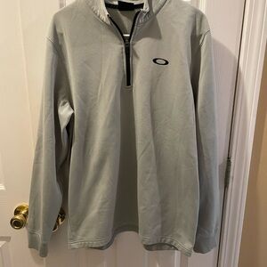 Oakley Light Gray Quarter-Zip Pullover